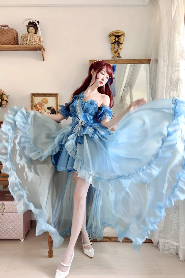 Elegant JSK Set with Ruffle Hanayome Bow