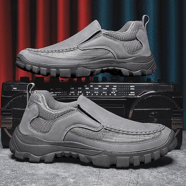 Men's Maroon Perforated Slip-On Sandals with Stylish Design