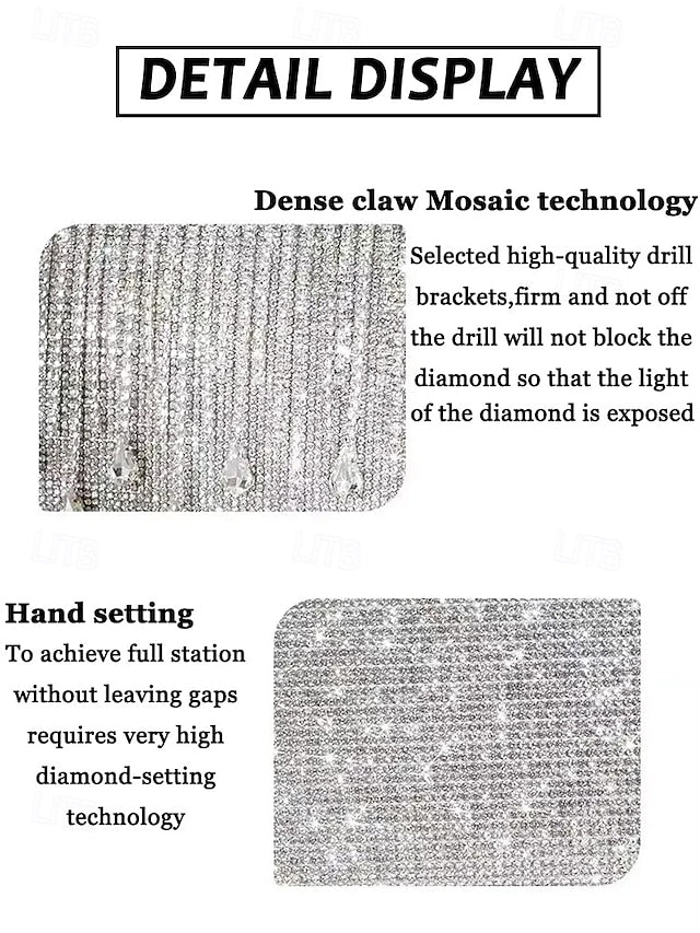 Crystal Handbag Women's with Silver Evening Elegant Chain