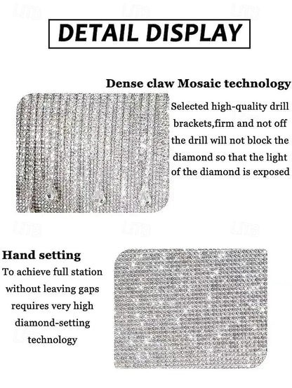 Crystal Handbag Women's with Silver Evening Elegant Chain