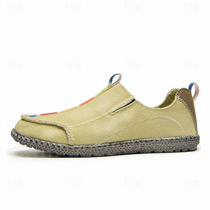 Men's Eco-Friendly Slip-On Canvas Shoes - Sustainable