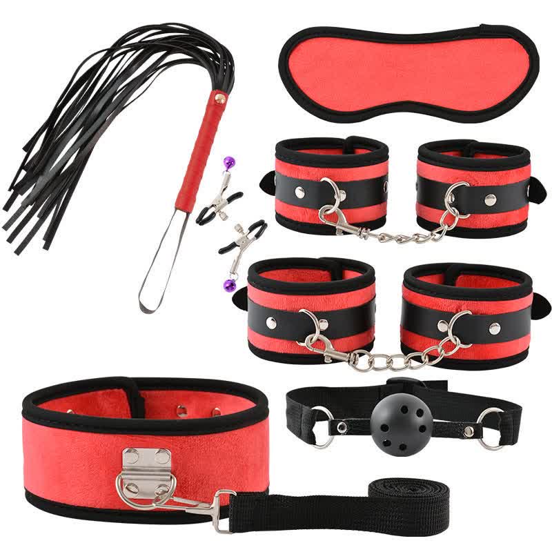 Leather Maid Cosplay Accessories 7 Piece Set