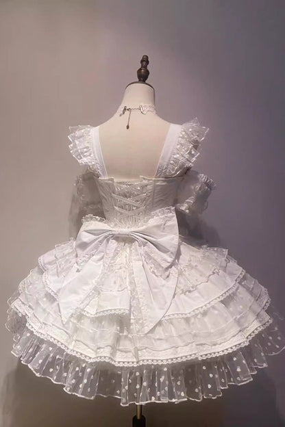 Multi-Layered Bow Lace Sweet Lolita Dress