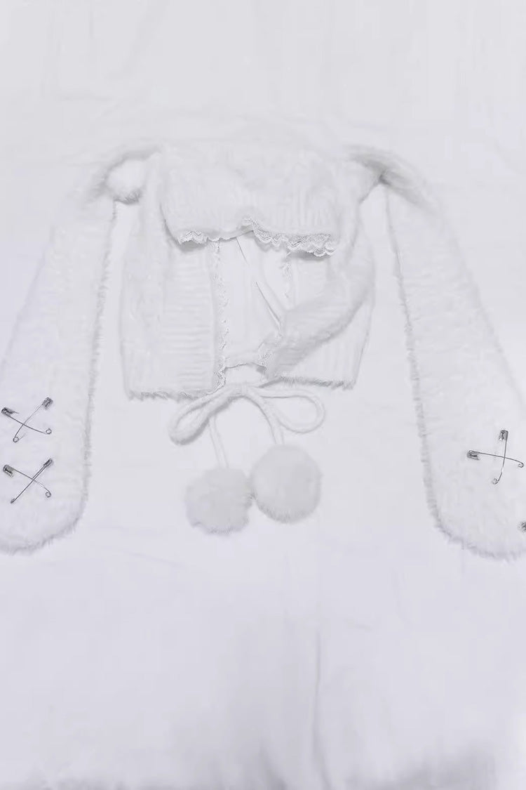 Long Rabbit Ears Jirai Kei Lolita Knitted Beanie