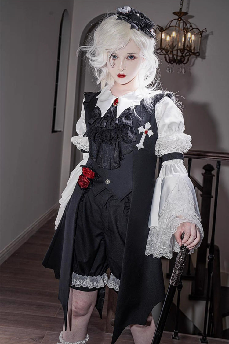 Sleeveless Ouji Prince Vest with Elegant Details