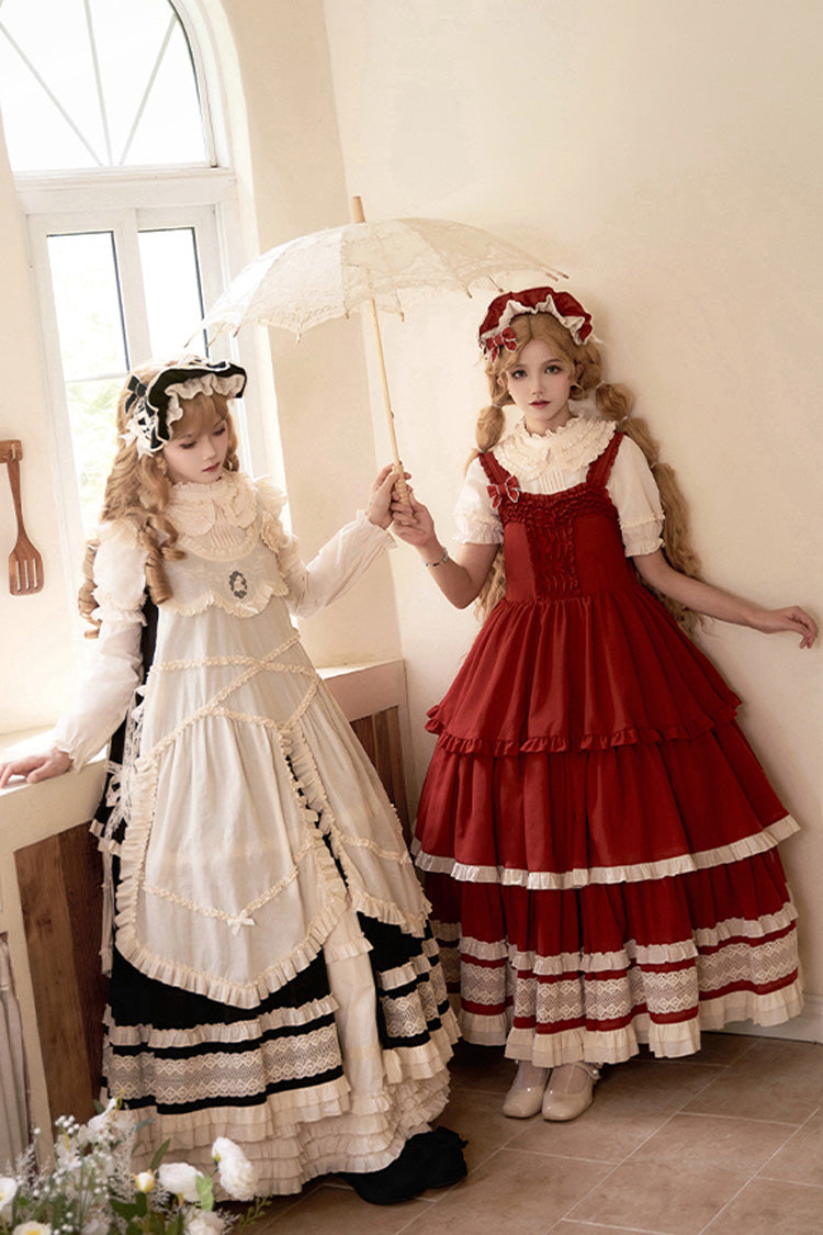 Lily Multi-Layered Ruffle Lace Classic Elegant Lolita Jsk Dress