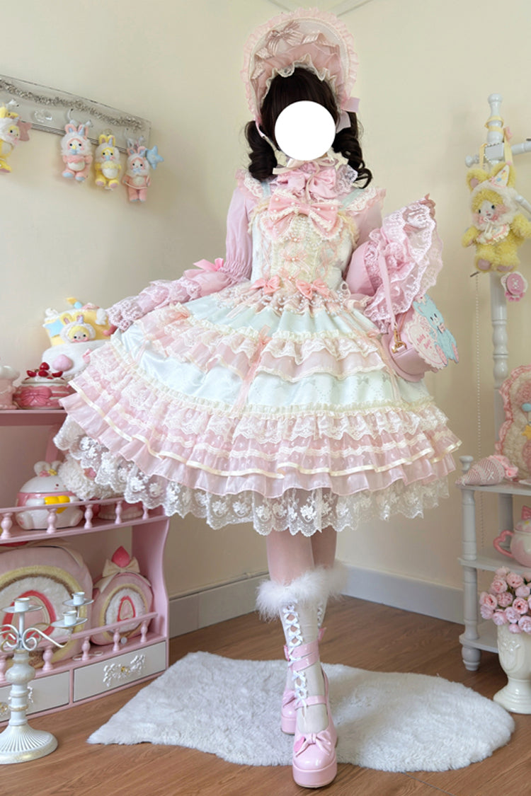 Emerald Hanayome Lace Bow Lolita JSK - Star Love Song