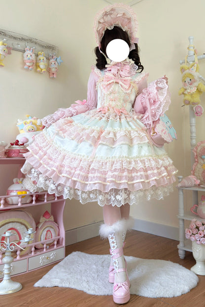 Emerald Hanayome Lace Bow Lolita JSK - Star Love Song