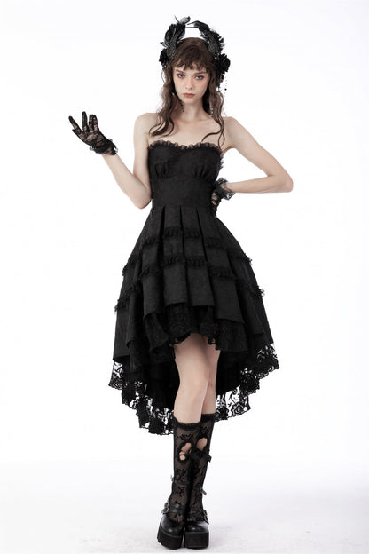 High-Low Lace Slip Dress for Weddings and Graduation