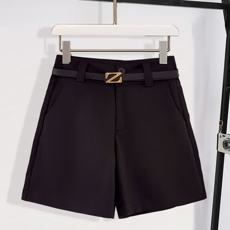 T-Shirt Mesh Casual Belted Print Chiffon Shorts Stripe
