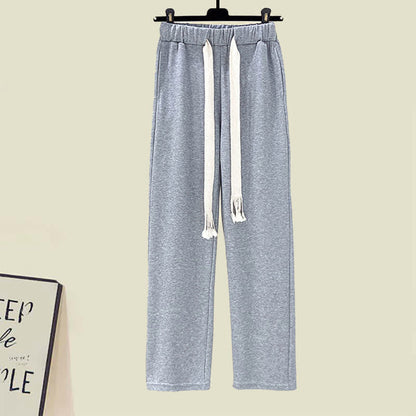 Draw Sweatshirt Pants String Cute Casual Bear