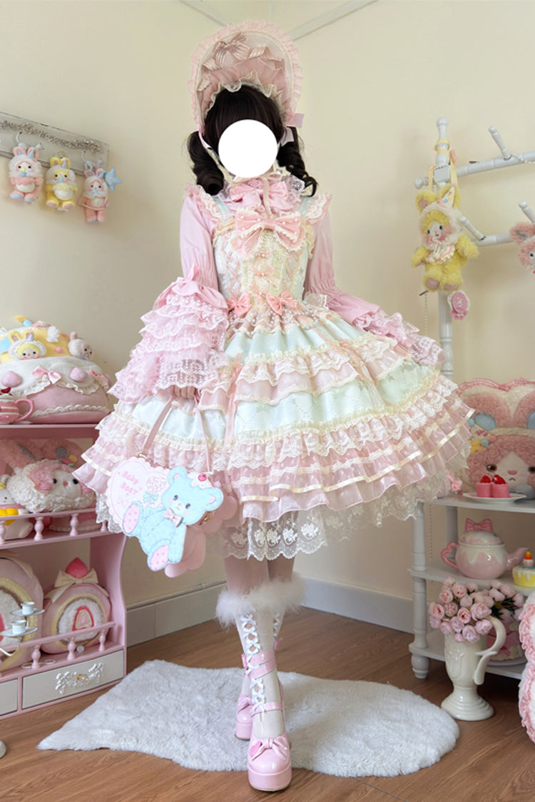 Emerald Hanayome Lace Bow Lolita JSK - Star Love Song