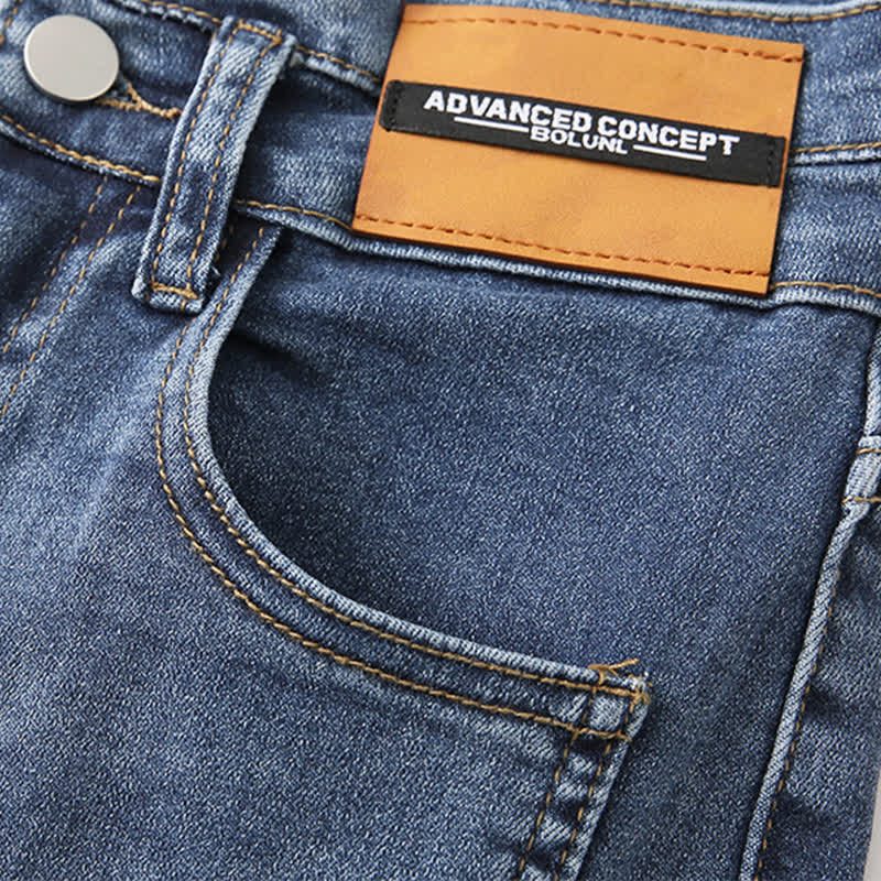 Sweater Sailor Denim Pants Collar Waist High