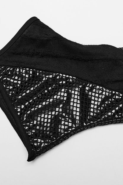 Leg Warmers with Garter and Buckle Detail for Punk Style