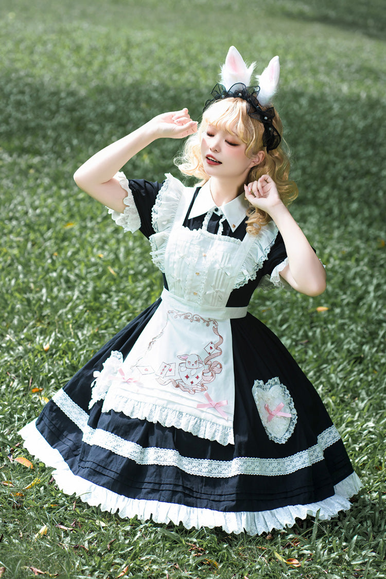 Sweet Princess Lolita JSK Dress with Ruffle Lace Sleeves