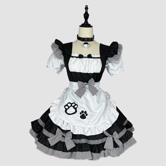 Robe Lolita à pattes de chat Sweet Maid