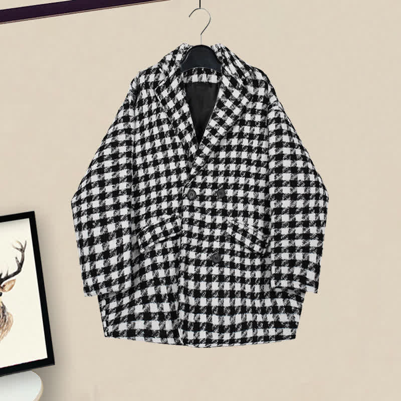 Lattice Blazer Print Lapel Slim Pants T-Shirt Denim Chic