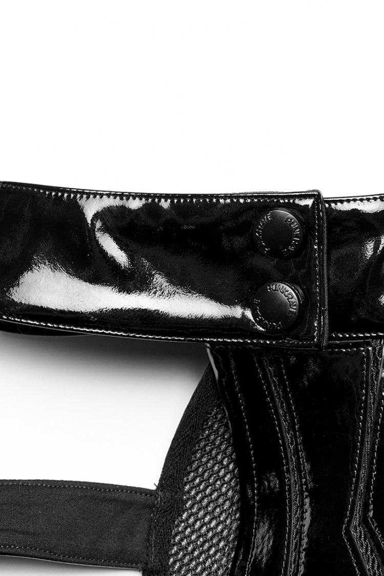 Women's Punk Patent Leather Body Harness