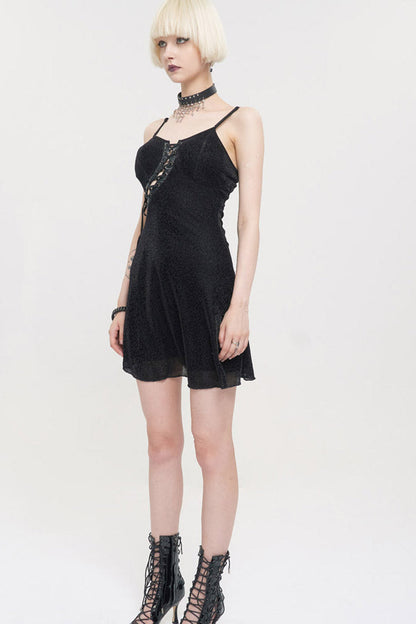 Womens Backless Dress with Chest Straps