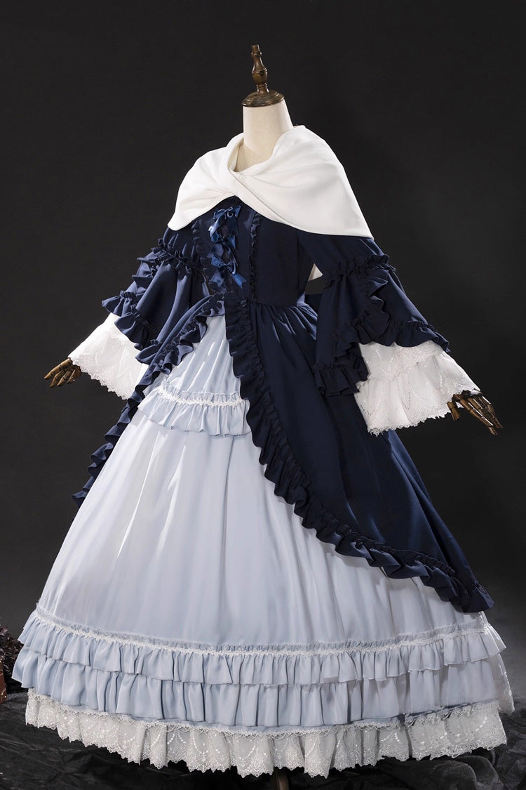 Triple Ruffled Cardigan Bow Gothic Victorian Lolita Set