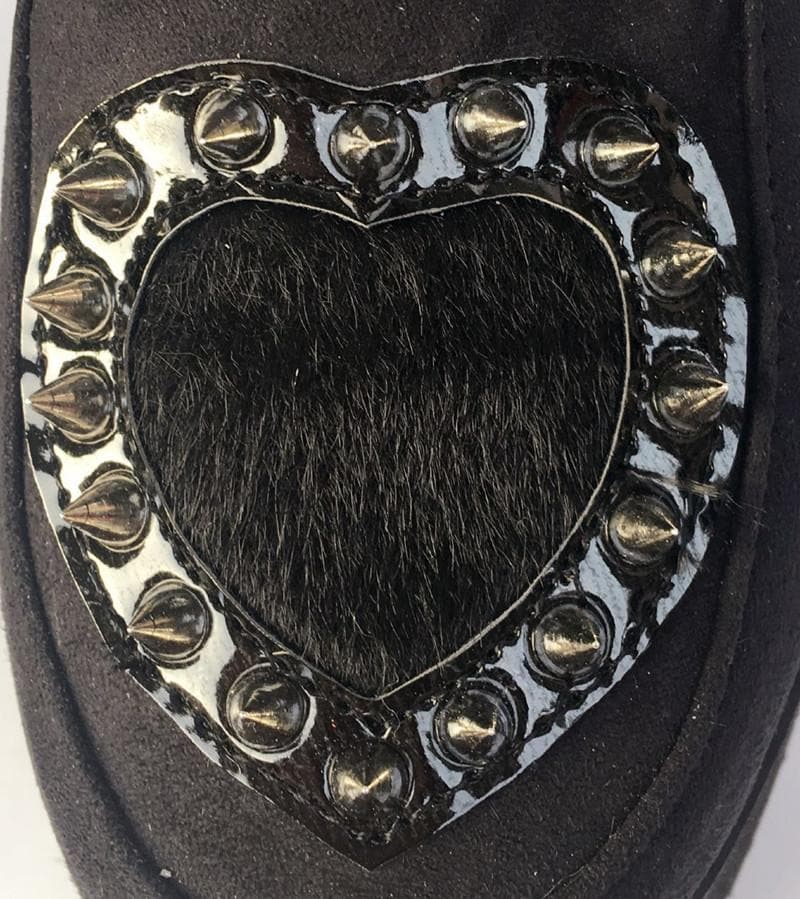 Shoes Made Custom Flatform SP168610 Heart Rivet