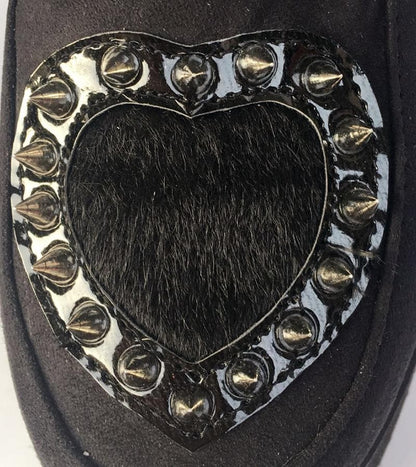 Shoes Made Custom Flatform SP168610 Heart Rivet