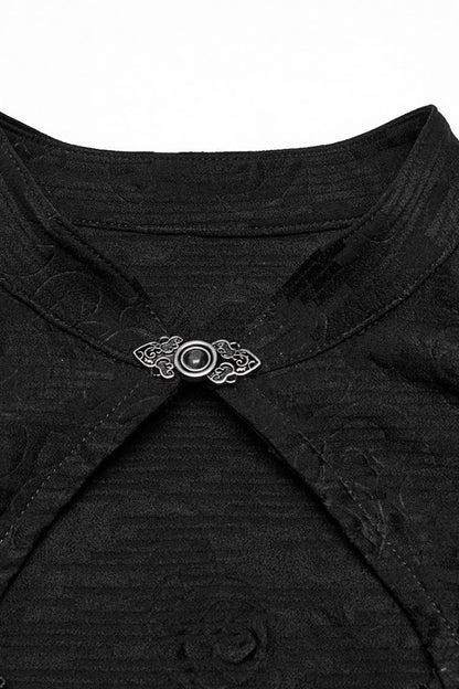 Cheongsam Collar Sleeveless Embroidered Prom Dress