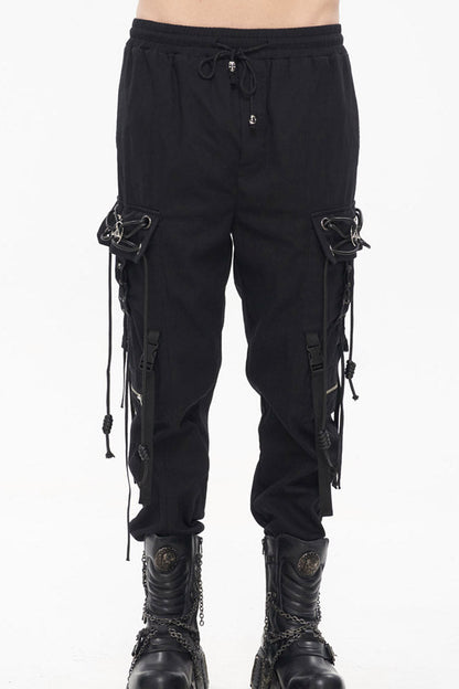 Fine Twill Reversible Chain Buckle Detail Pants