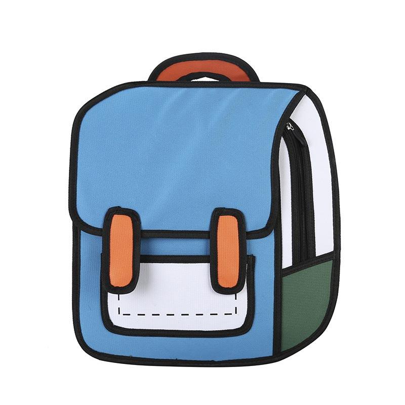 Dreidimensionaler Cartoon-Rucksack