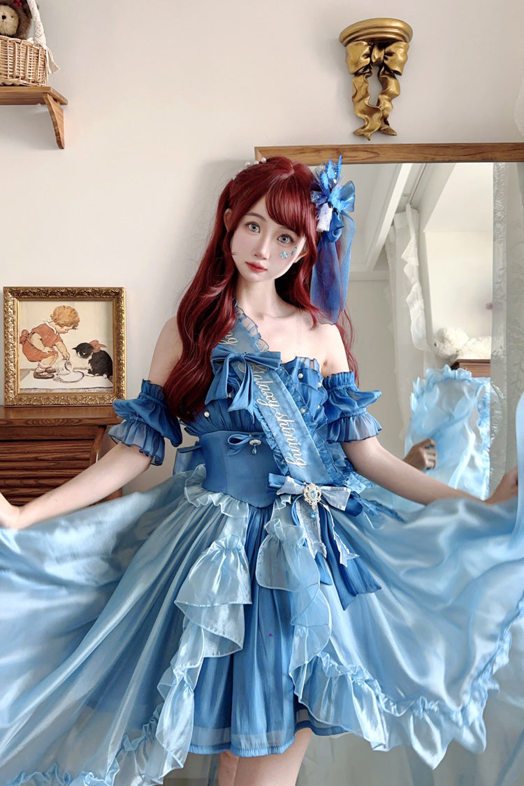 Elegant JSK Set with Ruffle Hanayome Bow