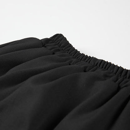 Irregular Decor Print SKirt Set Bow T-Shirt Letter