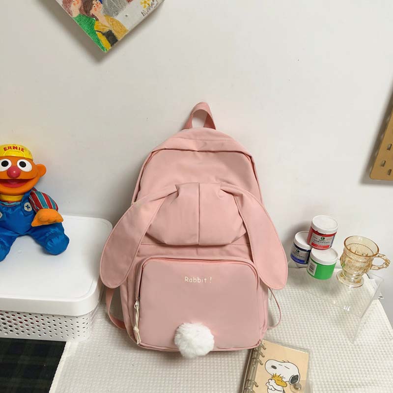 Sweet Cartoon Bunny Ears Backpack