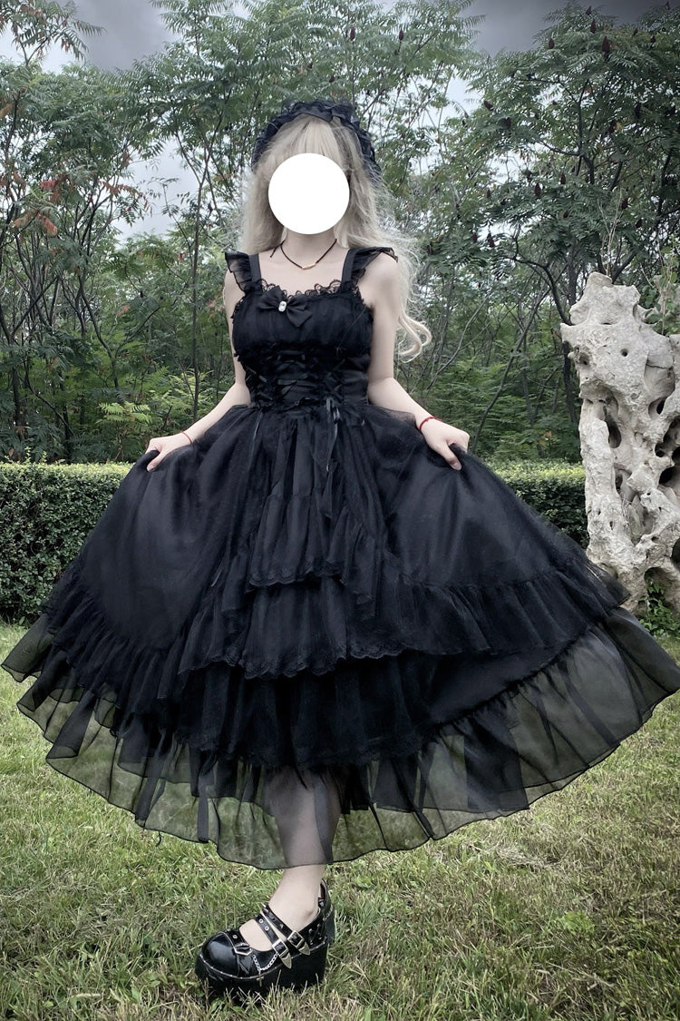 Ruffle Cardigan Bowknot Lace Vintage Gothic JSK