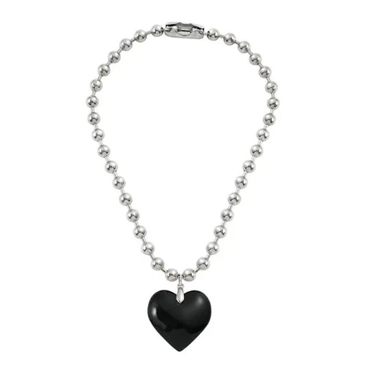 Collier avec pendentif grand coeur