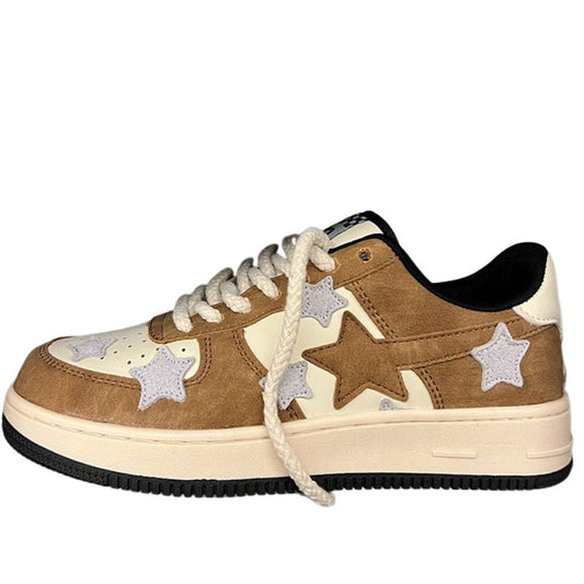 Brown Grey Shooting Star Sneakers