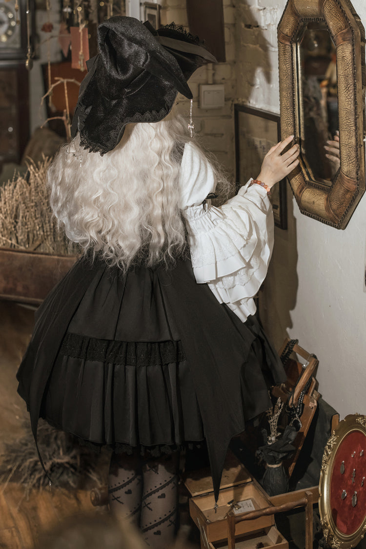Gothic Princess Lolita Strap Dress with Cardigan and Bow