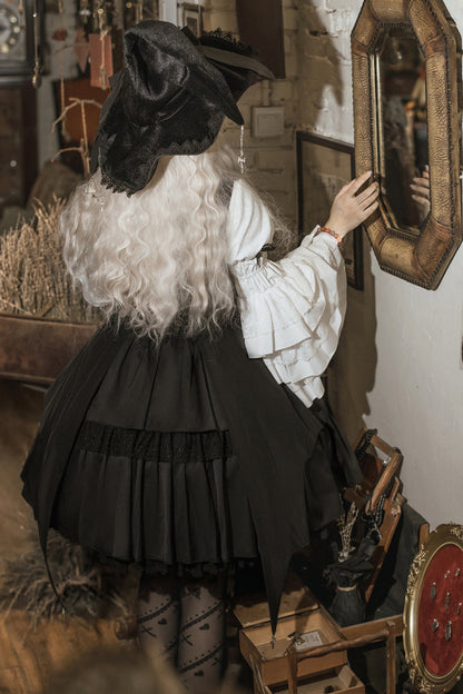 Gothic Princess Lolita Strap Dress with Cardigan and Bow