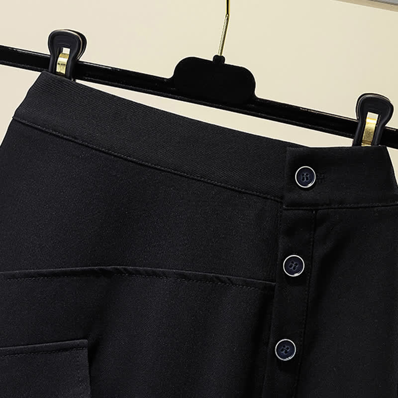 Skirt Tulle Plaid Shirt Button Front