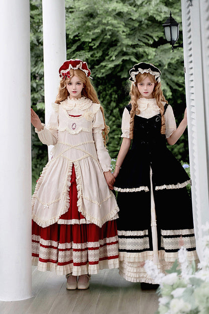 Lily Multi-Layered Ruffle Lace Classic Elegant Lolita Jsk Dress