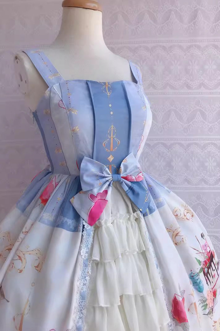 Cool Summer Dessert Print Ruffle Cardigan Jsk - Sweet Lolita