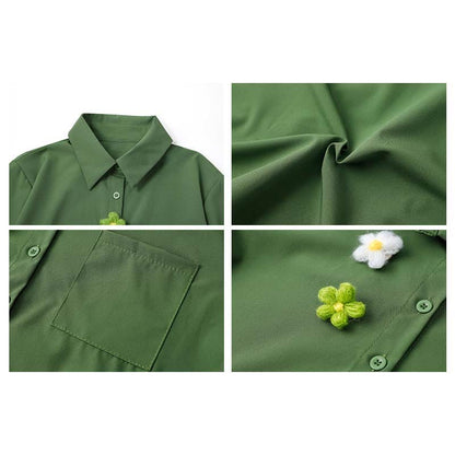 Crop Fishtail Set Tulle Top Bow Two Skirt T-Shirt Knot Denim Butterfly Pieces