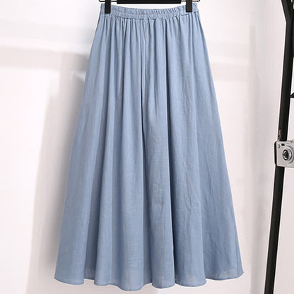 Vintage Buckle White Tassel Hanfu Shirt Skirt