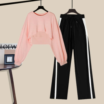 Sweatshirt Pants Three Tank Top Color Pieces Pure Casual