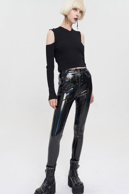 Womens Pants with Front Zip and Side Zippers