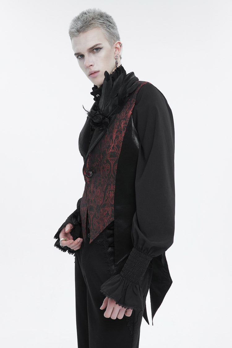 Vintage Brooch Gothic Vest for Men