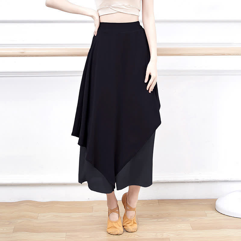 Vintage High Waist Flowy Wide Leg Casual Pants