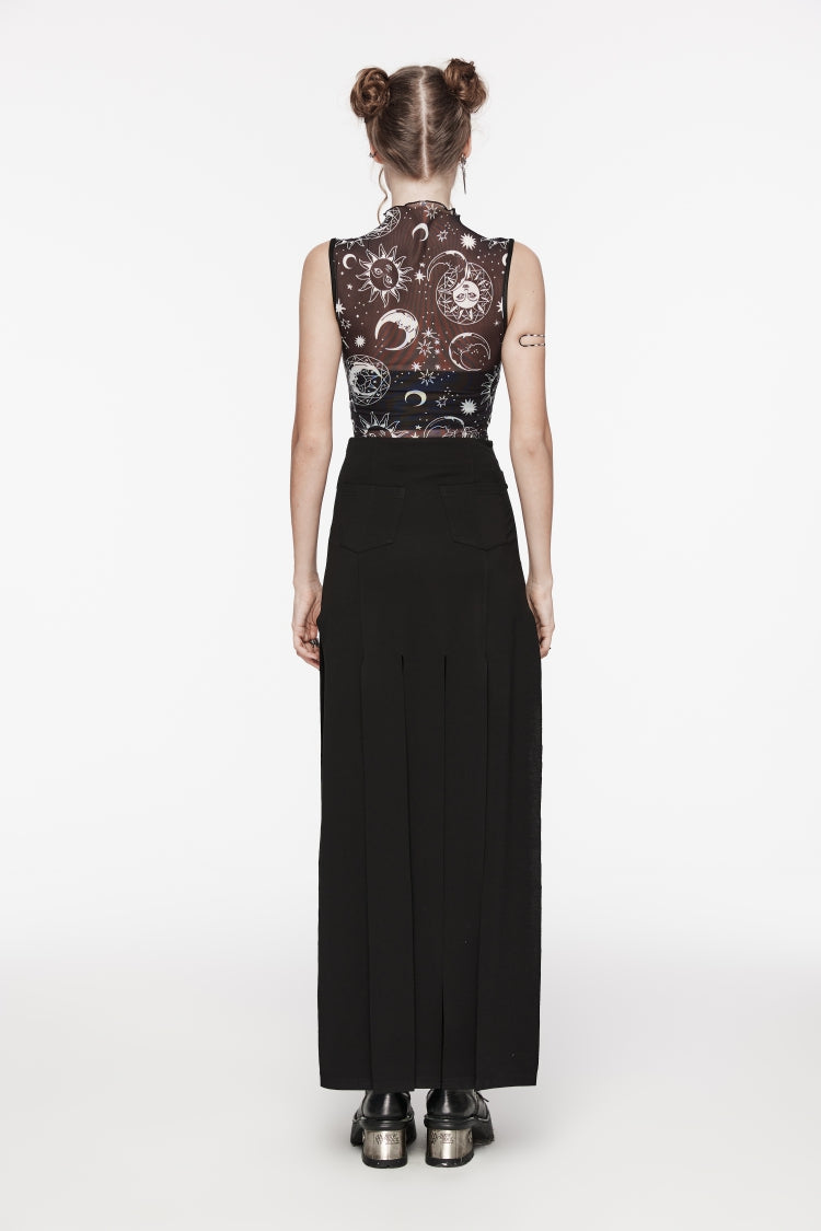 Mesh Eyelet Gothic Top for Women