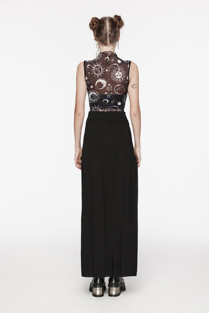 Mesh Eyelet Gothic Top for Women