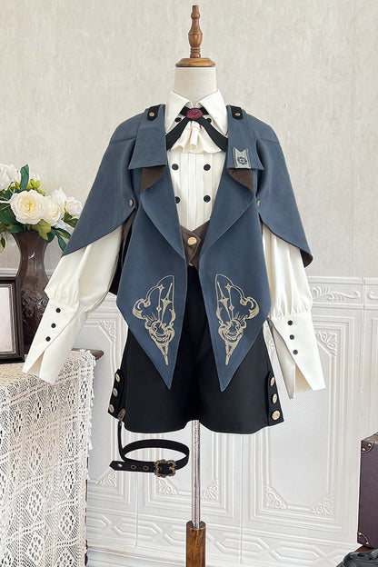 Printed Ouji Prince Handsome Lolita Cloak