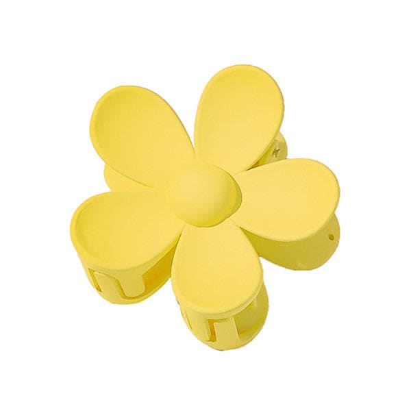 Candy Big Flower Hair Claw - Yellow - Other